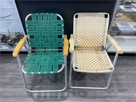 2 MCM LAWN CHAIRS