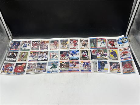 36 NHL ROOKIE CARDS