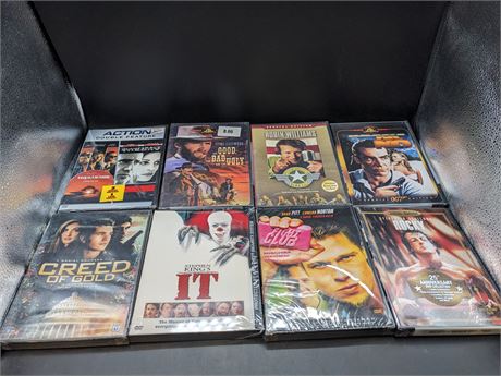 8 SEALED DVD MOVIES