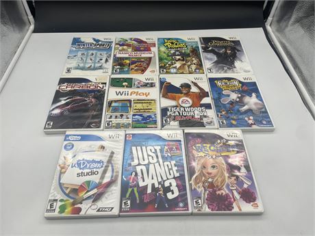 11 MISC WII GAMES