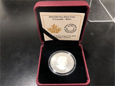 2014 $10 FINE SILVER COIN - ROYAL CANADIAN MINT