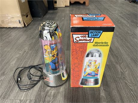 THE SIMPSONS MOTION LAMP W/ BOX