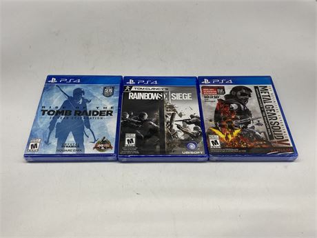 3 NEW PS4 GAMES