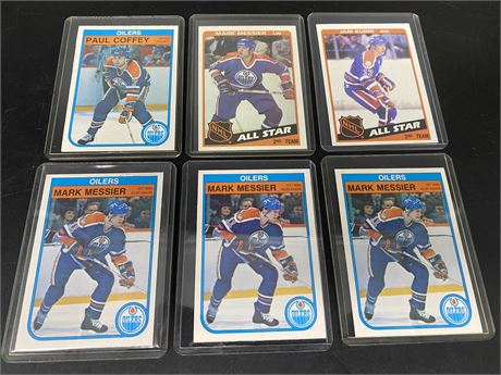 (6) 80’s CARDS MINT