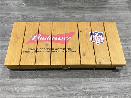 BUDWEISER NFL BBQ TABLE (42”X20” 5”)