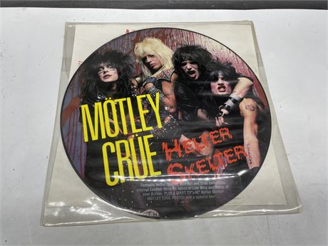 1984 MOTLEY CRÜE - HELTER SKELTER PICTURE ALBUM - EXCELLENT (E)