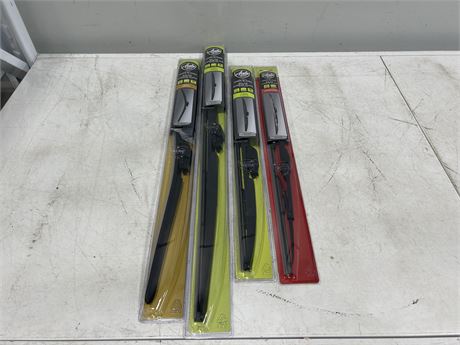4 NEW/SEALED AUTODRIVE WIPER BLADES - ASSORTED SIZES & MODELS