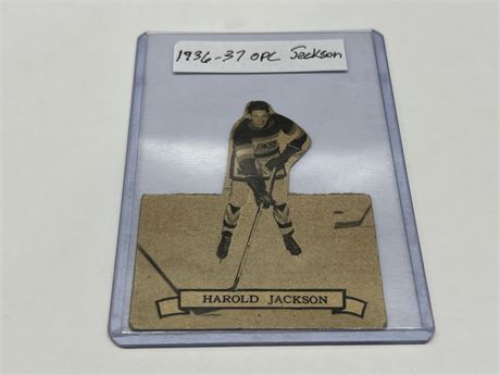 1936/37 OPC HAROLD JACKSON NHL CARD