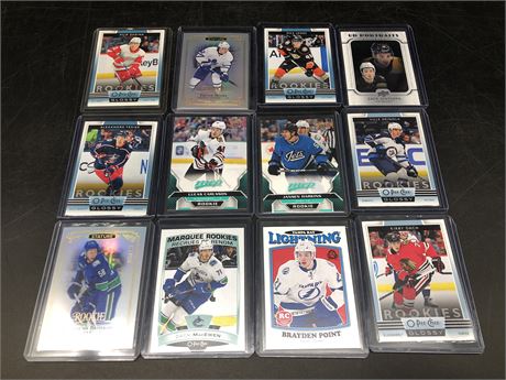12 MISC ROOKIE NHL CARDS