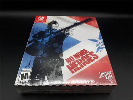 SEALED - NO MORE HEROES- COLLECTORS EDITION  -SWITCH (LIMITED RUN #099)