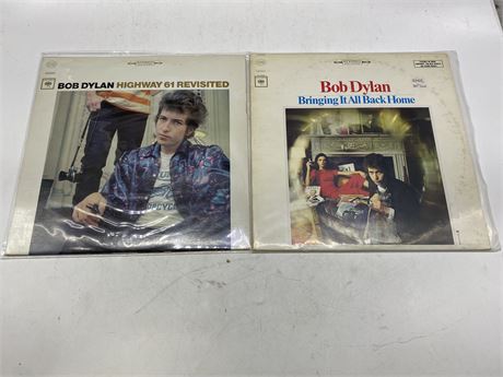 2 BOB DYLAN RECORDS - VG (slightly scratched)