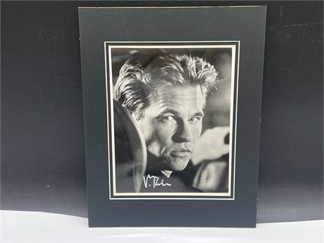 VAL KILMER SIGNED PHOTO W/COA - DOUBLE MATTED 11”x14”