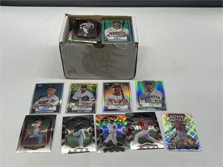 250+ BASEBALL CARDS INCLUDING ROOKIES & INSERTS