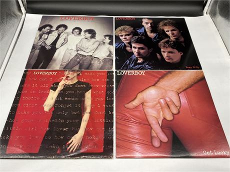 4 LOVERBOY RECORDS - EXCELLENT (E)