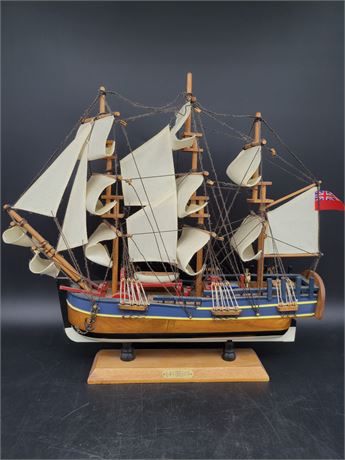 MODEL SHIP HMS ENDEAVOUR FIRST RECORDED SHIP