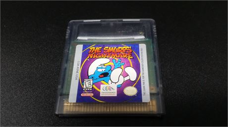 AUTHENTIC - SMURFS NIGHTMARE GAMEBOY COLOR