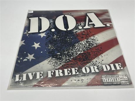 D.O.A. - LIVE FREE OR DIE - NEAR MINT (NM)