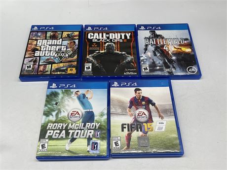5 MISC PS4 GAMES