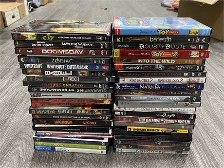 LOT OF MINT CONDITION DVDS