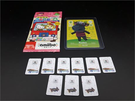 ANIMAL CROSSING AMIIBO CARDS & MINI AMIIBO CARDS