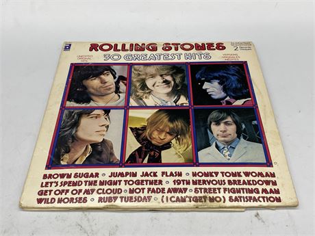 THE ROLLING STONES - 30 GREATEST HITS 2LP - VG+