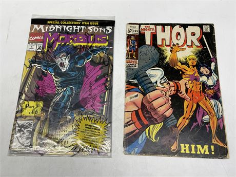MORBIUS NO. 1 COLLECTORS EDITION IN BAG AND THE MIGHTY THOR NO. 165