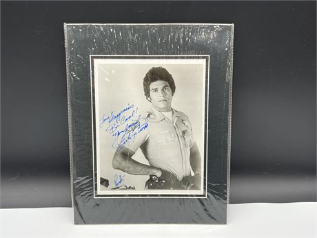 ERIK ASTRADA (CHIPS/PONCH) SIGNED PHOTO - MATTED TO 11”x14” W/ COA