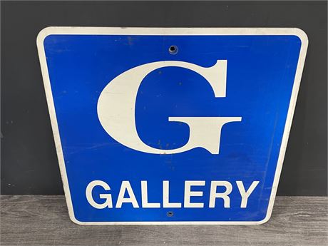 HEAVY METAL GALLERY STREET SIGN (24”x24”)