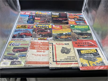LOT OF 1970s / 80s CAR MAGAZINES & MISC