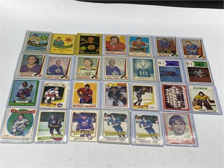 27 VINTAGE NHL CARDS