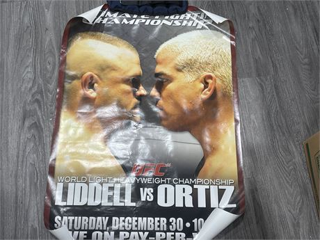 ORIGINAL UFC LIDDEL VS ORITZ POSTER