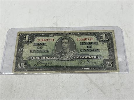 CANADA 1937 $1 BILL