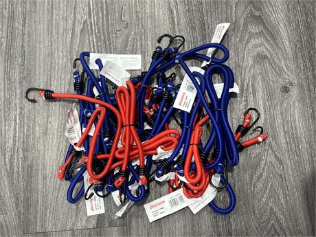 (20) NEW 18” BUNGEY CORDS