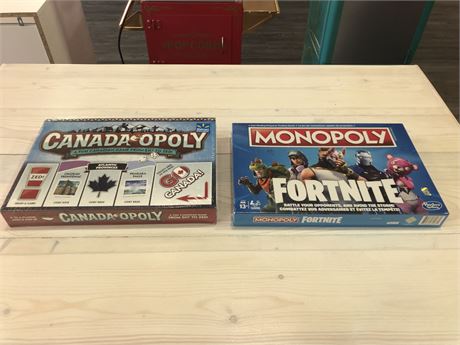 (NEW) FORTNITE / CANADAOPOLY MONOPOLY BOARD GAMES