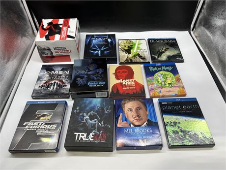 12 BLU RAY MOVIE COLLECTIONS / SERIES SETS