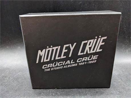 MOTLEY CRUE - STUDIO ALBUMS 1981-1989 5 CD BOX SET (M) MINT CONDITION