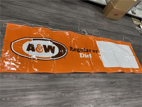 A&W BANNER 9.5ft x 2.5ft