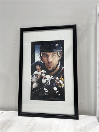 VANCOUVER CANUCKS LIMITED EDITION 03/04 SEASON HOLDER PRINT IN FRAME - 22”x34”