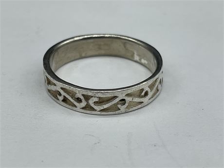 925 STERLING SILVER THAILAND SCROLL RING SZ. 7