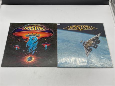 2 BOSTON RECORDS - VG (slightly scratched)