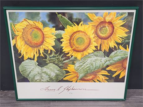 LARRY K STEPHENSON SUN FLOWER PEINT (27"x32")