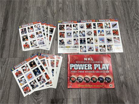 2002/03 NHL POWERPLAY STICKERS / COLLECTION BOOK