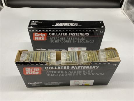 2 BOXES OF 18GA COLLATED STAPLES (6mm x 34mm)