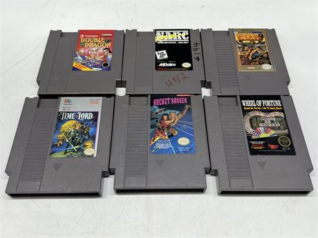 6 NES GAMES