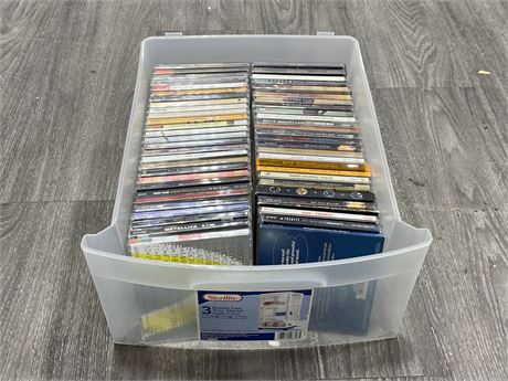CONTAINER OF VINTAGE CDS
