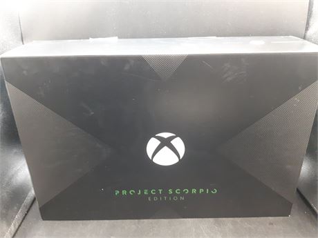 XBOX ONE X CONSOLE - LIMITED EDITION PROJECT SCORPIO EDITION - NO SHIPPING