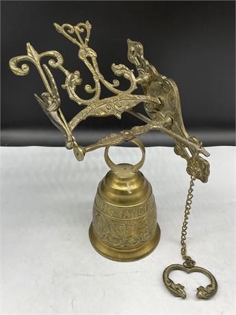 VINTAGE CHURCH ENTRY BELL (16” TALL)