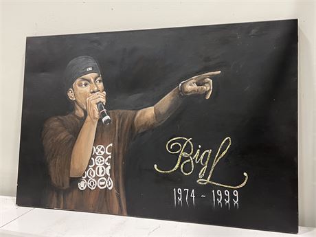 BIG L PAINTING ON CANVAS (36”x24”)