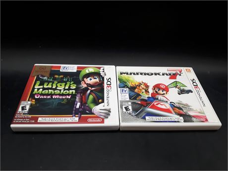 COLLECTION OF 3DS GAMES - VERY GOOD CONDITION
