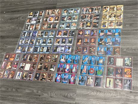 16 PAGES OF BUFFY/STAR TREK CARDS